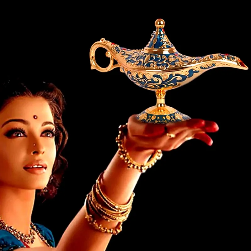 

Винтажные игрушечные горелки в стиле ретро, лампа Genie Aladdin, благовония, сказка, домашний декор, античный стиль