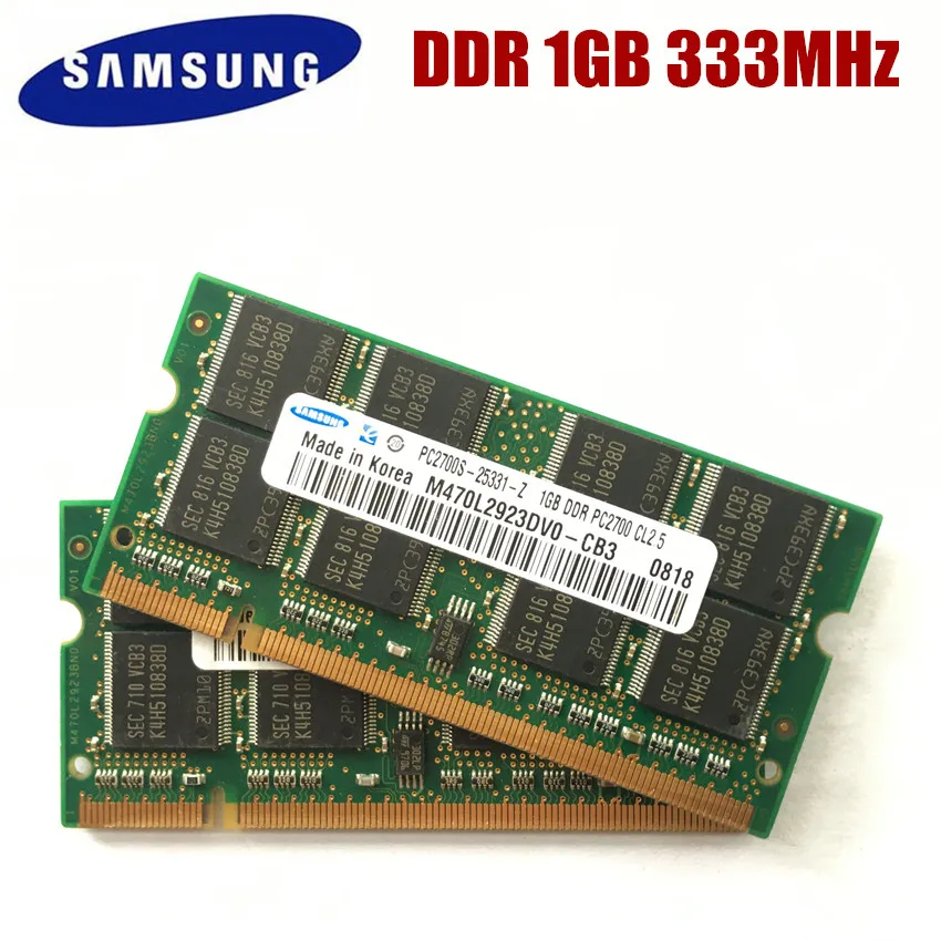 SAMSUNG сек DDR DDR1 1 Гб 2 333 МГц PC 2700S г ноутбук памяти оперативная память SODIMM оперативной