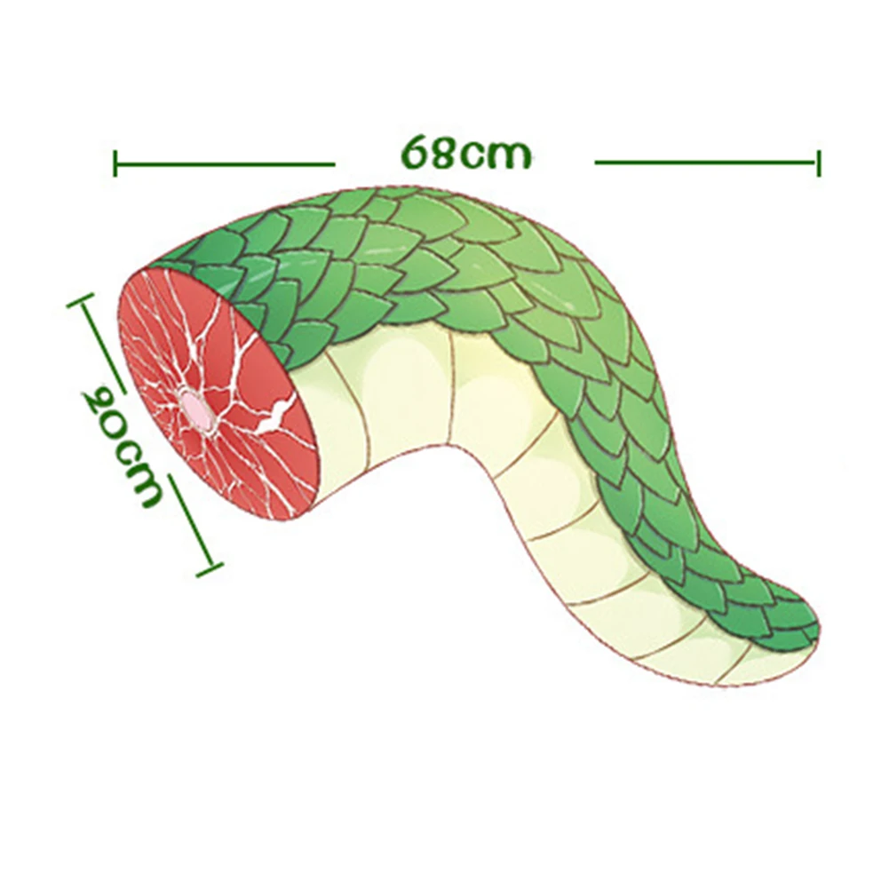 

Brdwn Miss Kobayashis Dragon Maid Unisex Toru Cosplay Tail Throw Pillow