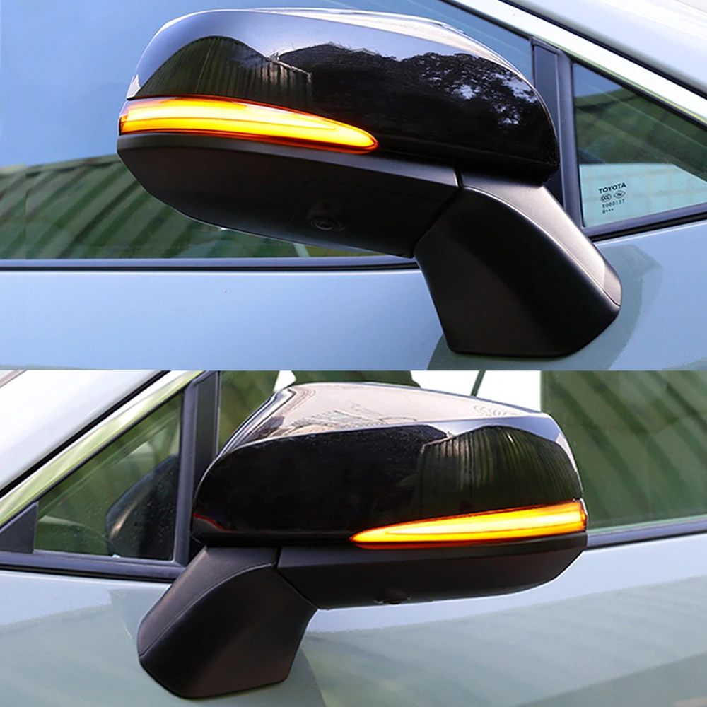 

Side Mirror LED Dynamic Turn Signal Light Sequential For Toyota Alphard Vellfire AH30 Tacoma 16-19 RAV4 2019 -20 Highlander 2020