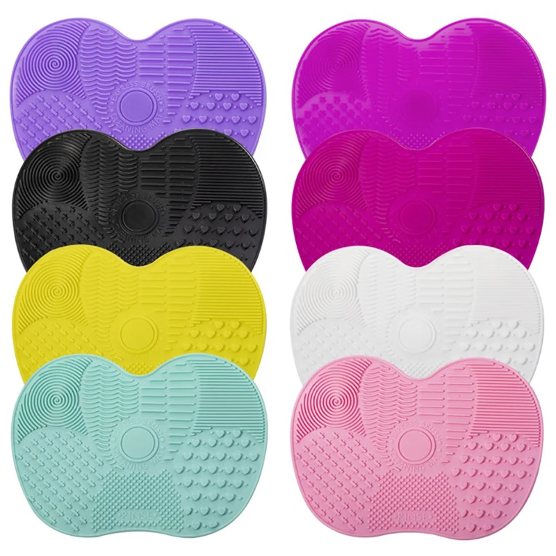 

Silicone Makeup Brush Cleaner Scrubber Board Cosmetic Cleaning Mat Pad Cleaning