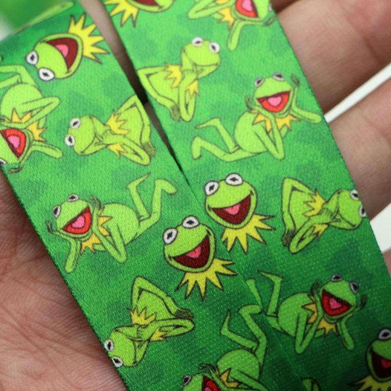 CA247 оптовая продажа 20 шт./лот шнурок с мультяшными лягушками значок на шею ремешки