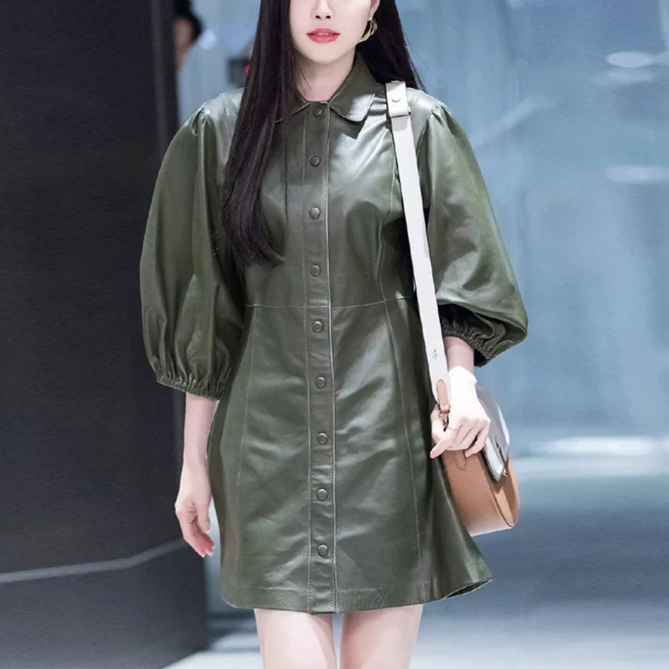 2021 осеннее Модное Новое Женское пикантное облегающее платье из искусственной