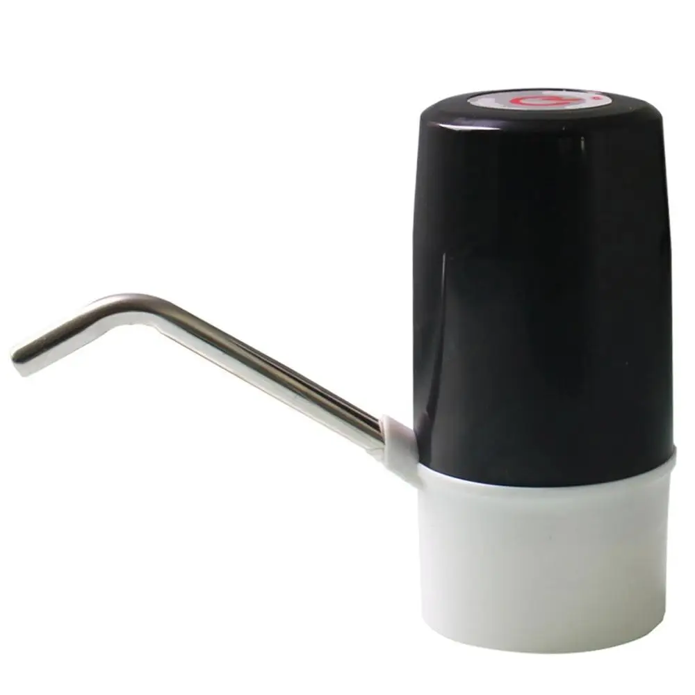 black Автоматический электрический портативный водяной насос диспенсер USB Перезаряжаемый переключатель питьевой бутылки Посуда для напитков инструмент для дома и офиса - Цвет: black