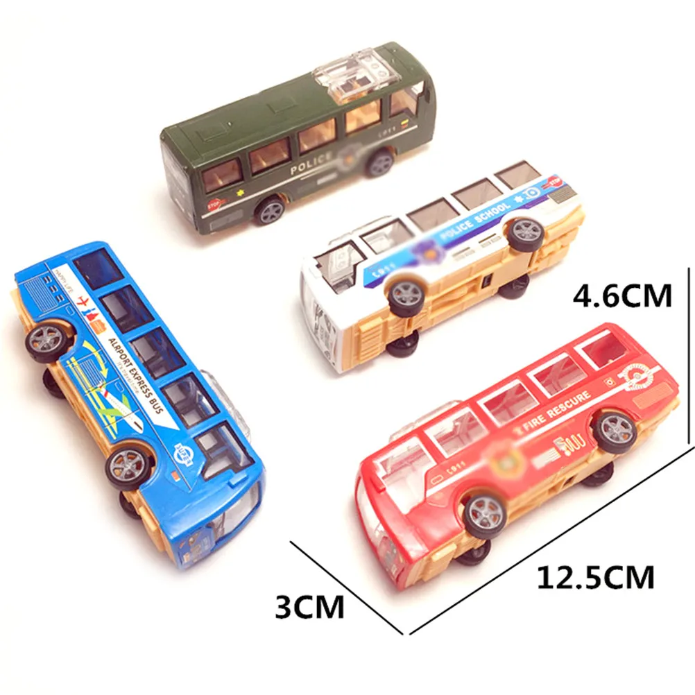 

Cartoon character toys for children toddler Birthday Little Bus Children Miniature Toys