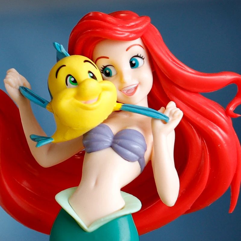 Disney Русалка Алиса Белоснежка Принцесса Ариэль фигурки статуэтки 10-20 см PVC Моделя