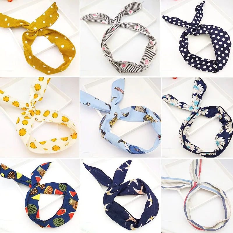 

New Women Suede Soft Solid Print Headbands Vintage Cross Knot Elastic Hairbands Bandanas Girls Hair Bands Hair Accessories