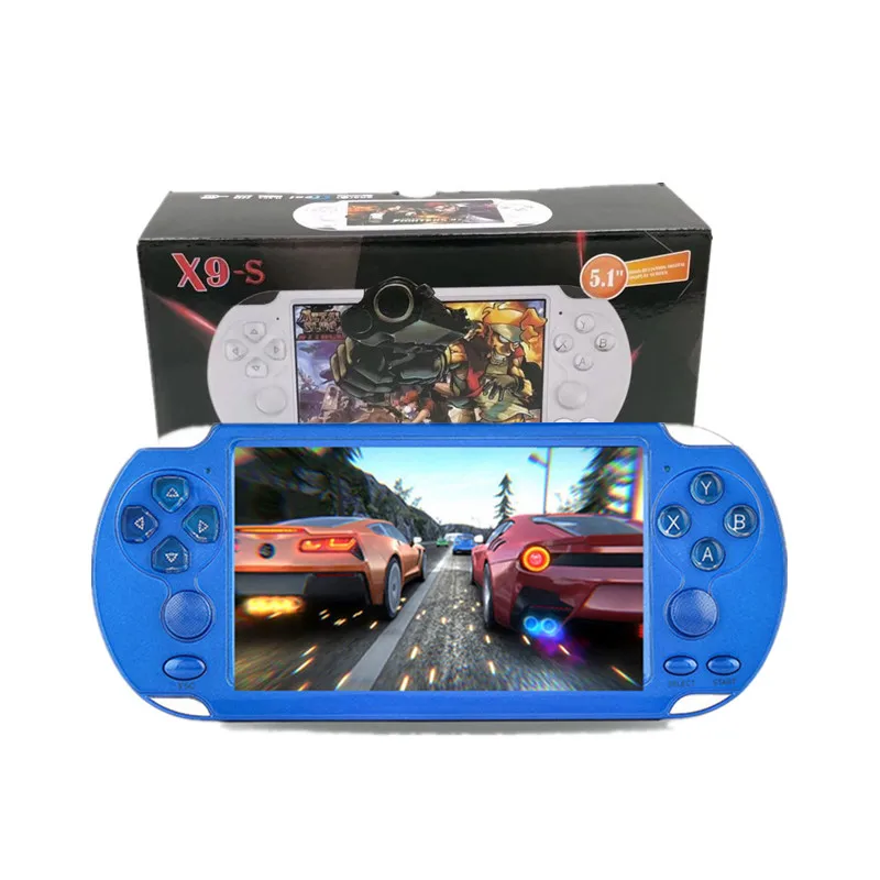 X9S игровая консоль 8G rom 5 1 дюймов HD экран Портативный игровой плеер MP3 MP4 MP5