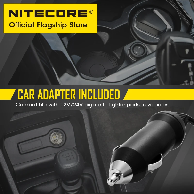 Перезаряжаемая светодиодсветильник вспышка NITECORE R40 V2 мощный фонарь дальнего