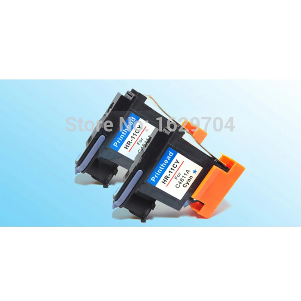 2 шт. совместимы с печатающей головкой hp11 Cyan C4811A для 11 500 510 | Компьютеры и офис