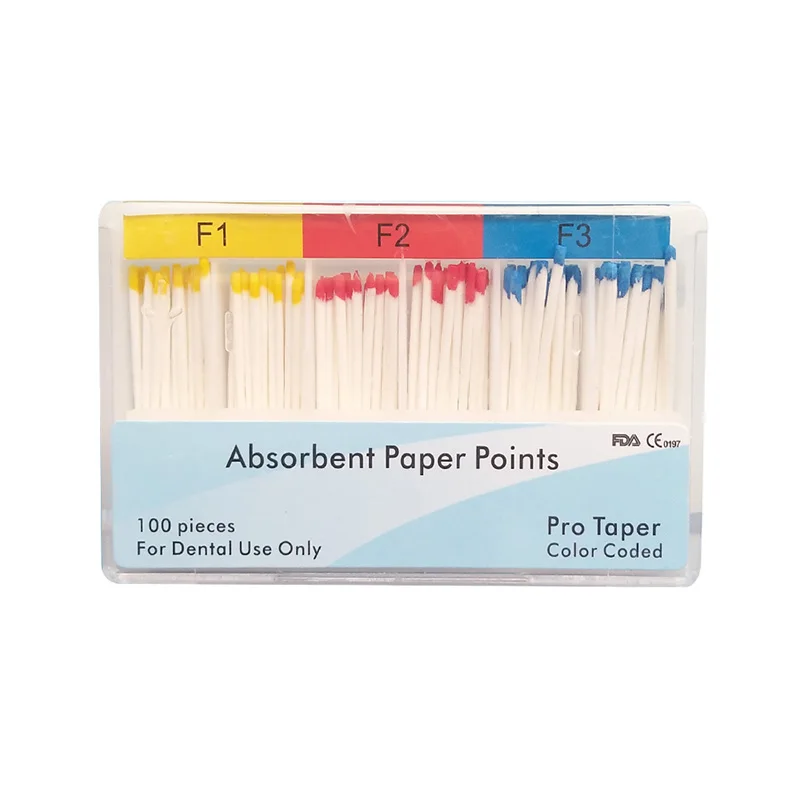 F1 F3 стоматологические абсорбирующие бумажные точки из чистого хлопка