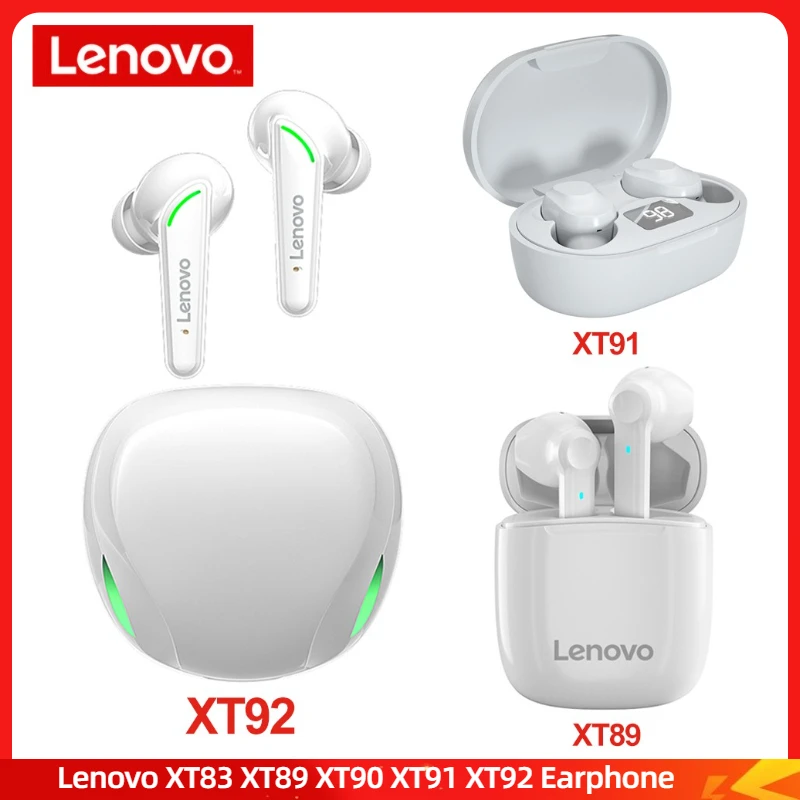 

Original Lenovo XT83 XT89 XT90 XT91 XT92 Wireless Earphone Touch Control Gaming Earbuds Sports Headset with Mic 3D Stereo Bass