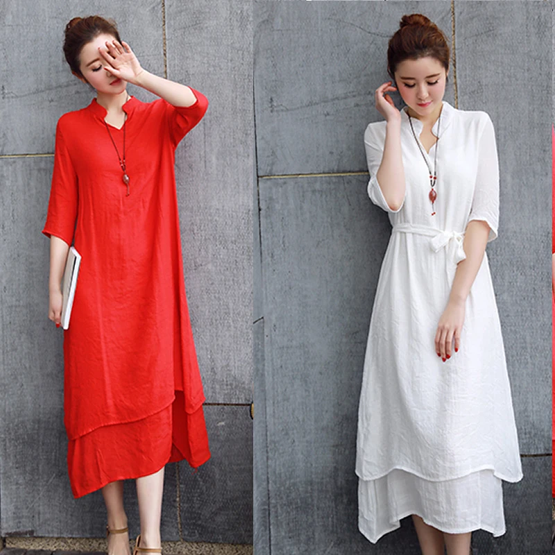 Летнее винтажное Макси платье размера плюс для женщин 2020 раздельное