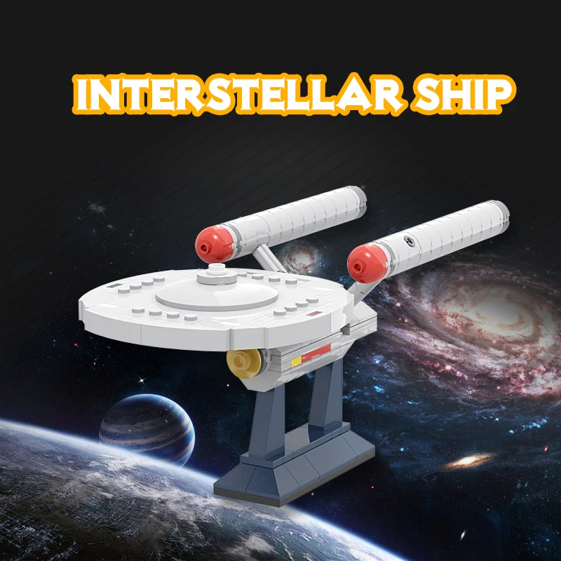 

MOC Space Ship World 6021 Buliding Block Model USS Enterprise NCC-1701 Toys for Children Birthday Gift Sluban Star Trek