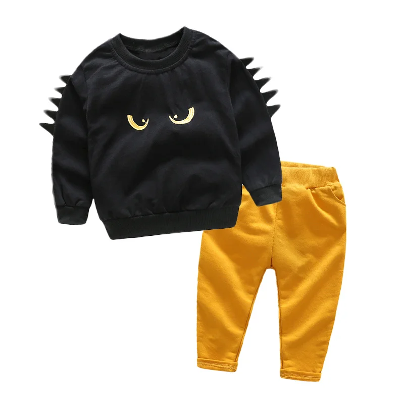 

Baby Boy Clothing Sets Cotton Cartoon Tops+Pants 2PCS Outfits 2020 Spring Fall Children Casual Sport Tracksuit Clothing A0032