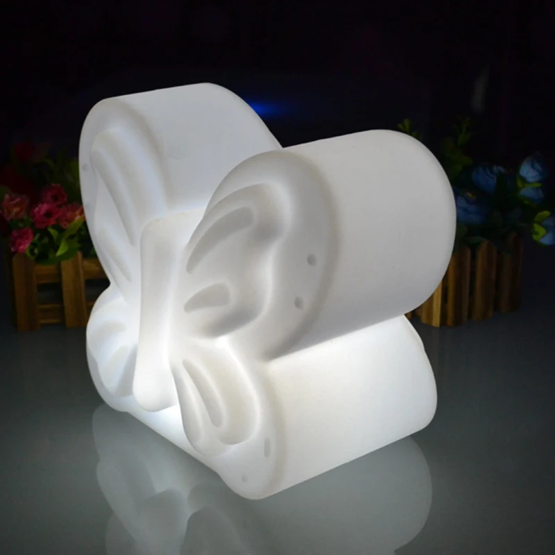 Светодиодные разноцветные настольные лампы в виде романтических бабочек RGB для