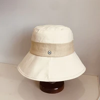 womens summer hat wide brim hat bucket hat sun protection cap for girls female beach hat cotton retro fashion foldable sun hats