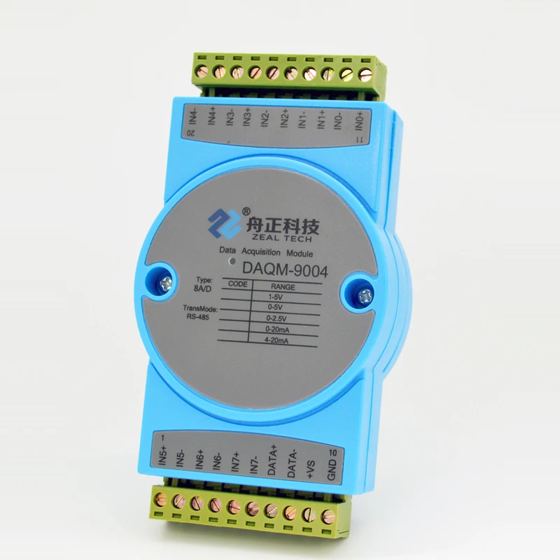 Аналоговый модуль сбора данных RS485 0 5 В ток напряжения 4 20 мА вход и выход DAQM|Детали