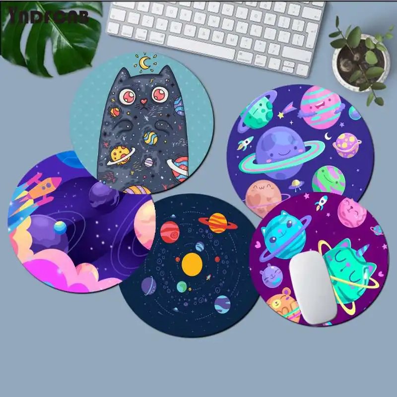 

YNDFCNB Your Own Mats cartoon Solar system Unique Desktop Pad Game Lockedge Mousepad gaming Mousepad Rug For PC Laptop Notebook