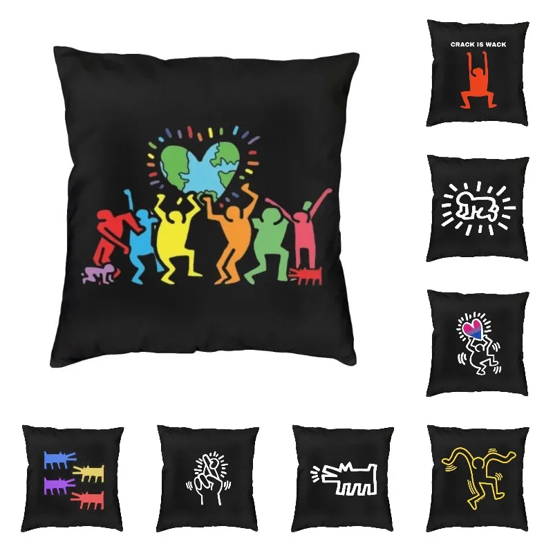 

Геометрический абстрактный КИТ граффити искусство планшетофон простой стиль Подушка Чехол для гостиной Декоративная Подушка Чехол