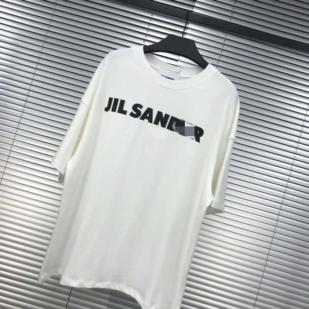 

2021 Summer Unisex T-shirt 1:1 Jil sander designer brand high street short sleeve hip hop oversize loose simple tee