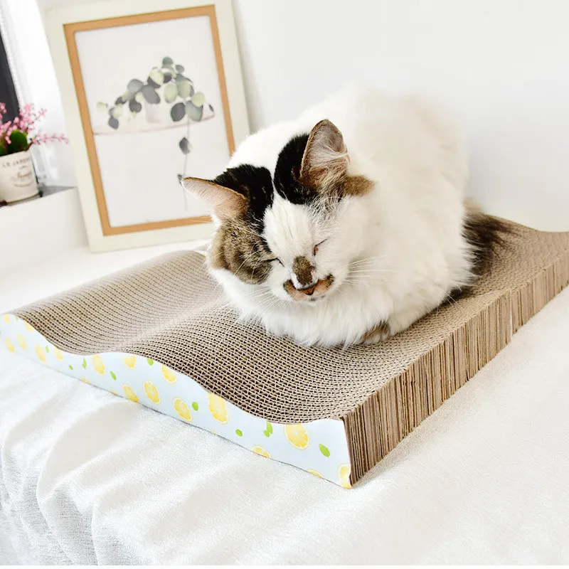 

Cat Scratcher Scratch Board Scratch Pad for Kittens Cat Scratching Pet Products with Catnip Kitten Corrugated Paper