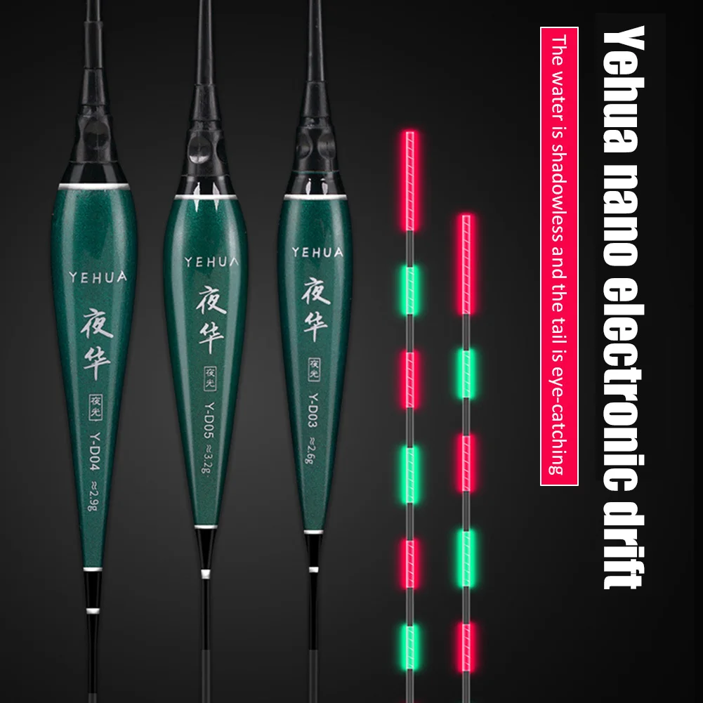 

Smart Electric Fishing Float Bite Alarm Fish Bait LED Light Color Change Automatic Night Electronic Color Changing Buoy Bobber