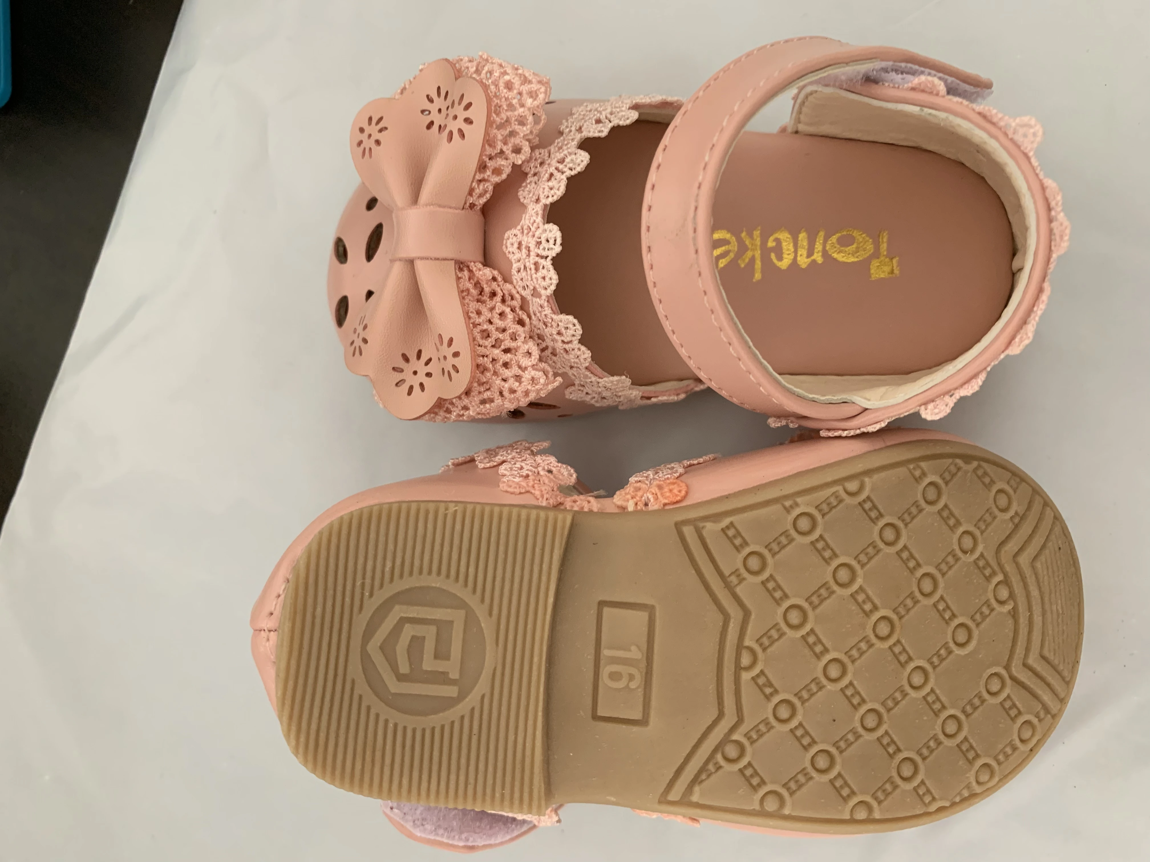 

Newest Summer Kids Shoes 2021 Fashion Leathers Sweet Children Sandals For Girls Toddler Baby Breathable Hoolow Out Bow Shoes