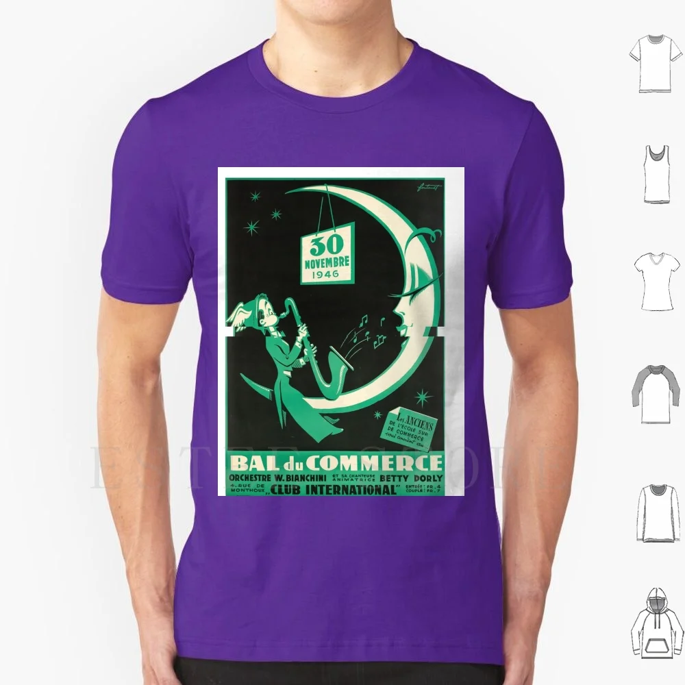 

Noel Fontanet-Bal Du Commerce , Art Deco Poster T Shirt Print Cotton 1920 1930 1920S 1930S Art Art Art Art Artwork Art Design
