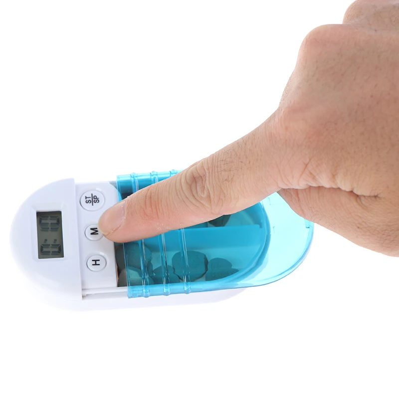 1 шт. портативный интеллектуальный электронный чехол для таблеток с таймером и