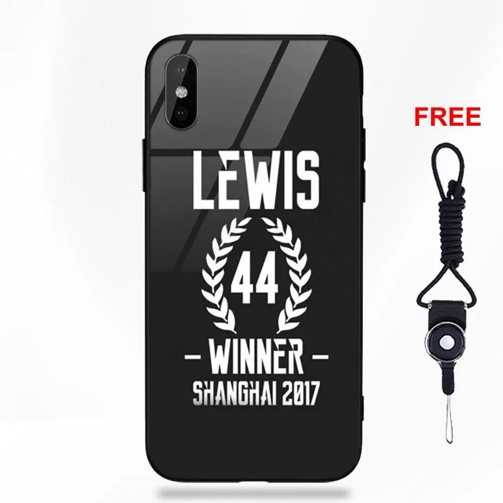 Крутой гоночный гонщик Льюис гамилтон 44 Мягкий ТПУ оправа закаленное стекло