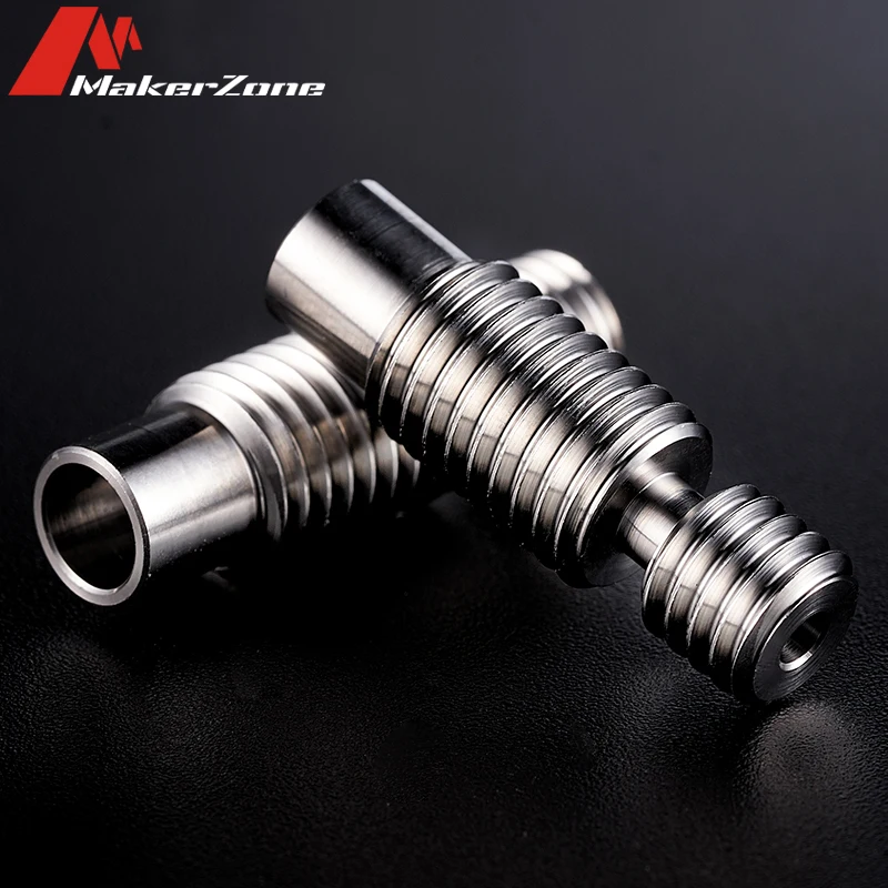 Upgrade V6 Heat Break Throat Titanium Alloy/Stainless Steel Smooth 1.75mm Filament For E3D V6 Hotend Extruder 3D Printer Parts