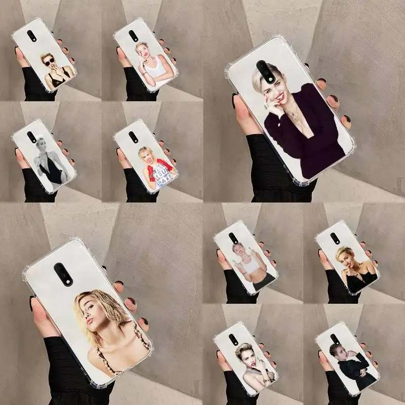

Miley Cyrus Phone Case Transparent For OnePlus MEIZU MEITU M 7 8 9 16 17 T PRO XS moible bag Soft Coque shell funda capa cover