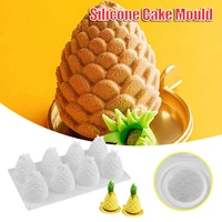 8 cells pine cone shape cake moulds silicone mold mousse ice cream chocolate dessert bakeware pastrys i88