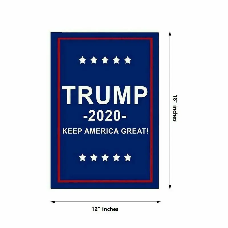 

12x18 Inches Trump 2020 Garden Flag Keep Make America Great Again MAGA USA New Outdoor garden Flag Decoration