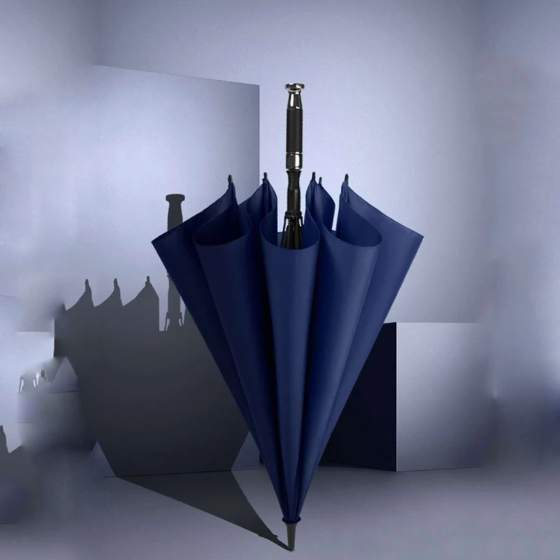 Роскошный зонт для гольфа полностью оптоволоконный автоматический с длинной