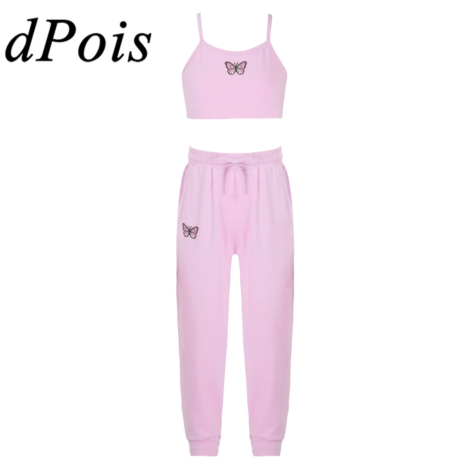 

Girls Sport Wear Kids Ballet Gymnastics Outfits Yoga Set Sleeveless Gym Suit Children's Tracksuit for Running Training Workout