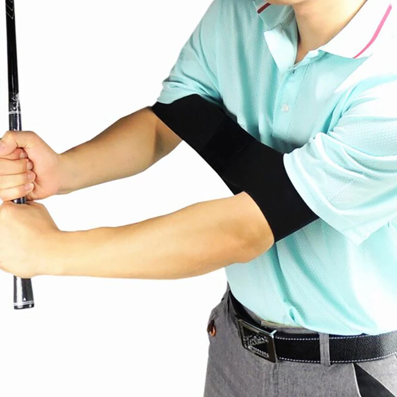

Elastic Golf Arm Posture Motion Correction Belt Golf Beginner Training Aids Durable Golf Training Accessories