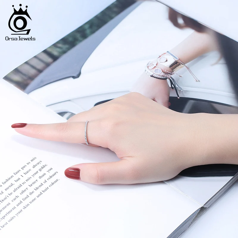 ORSA JEWELS кольцо из стерлингового серебра для женщин Настоящее серебро 925 пробы