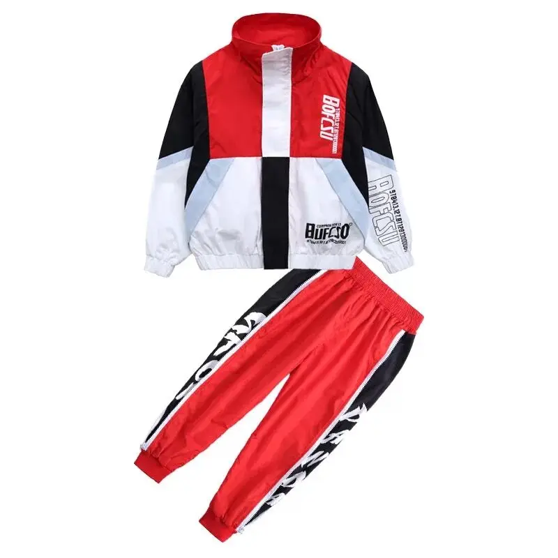 Детская модная одежда в стиле хип-хоп свободная куртка для бега верхняя