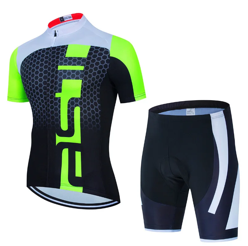 

2021New summer cycling jersey set breathable team competition sports cycling jersey men's cycling suit short cycling jersey