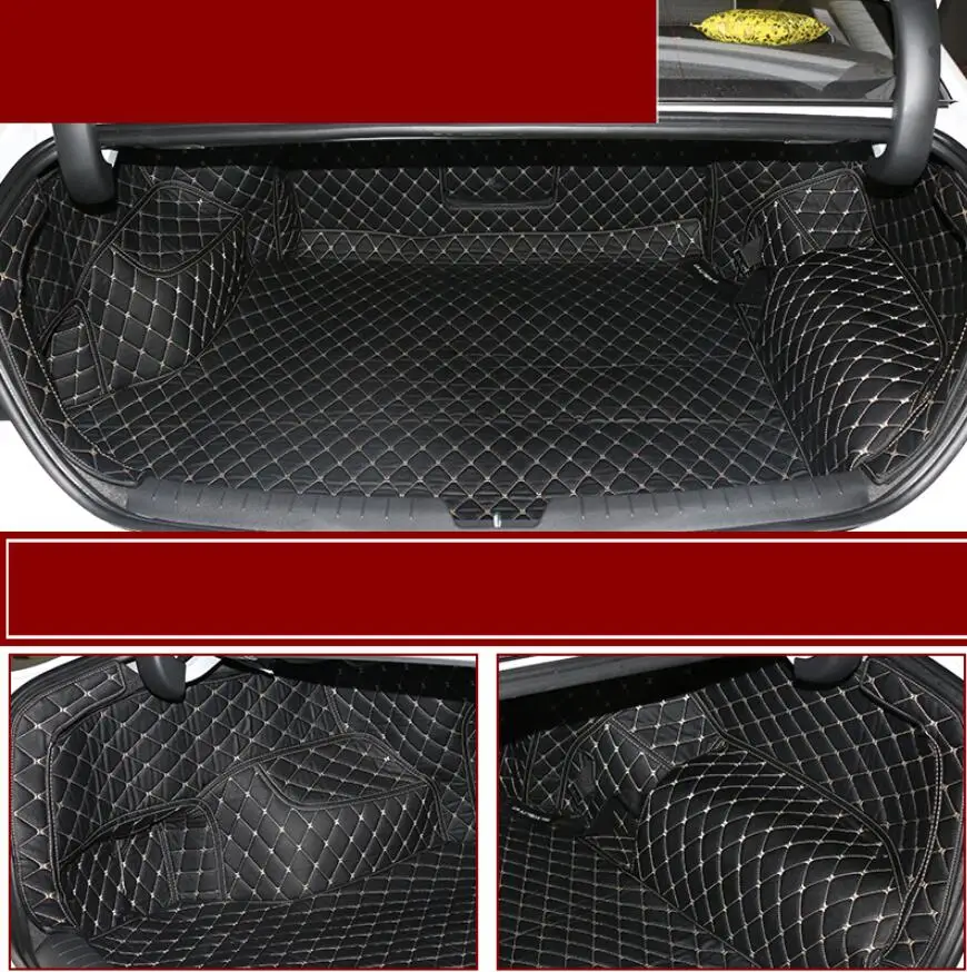 

for hyundai sonata leather car trunk mat cargo liner 2015 2016 2017 2018 2019 2020 New Rise