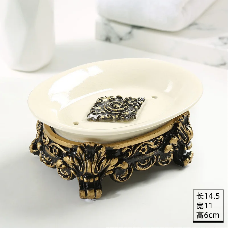 2 шт./компл. благородный роскошный элегантное мыло блюдо Европейский дозатор для