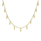 Автоклав реальные 925 Серебряное ожерелье для женщин мини Висячие серьги ювелирные изделия для ключицы Очаровательная подвеска серебряная цепочка 18K ожерелье Бижутерия Воротник