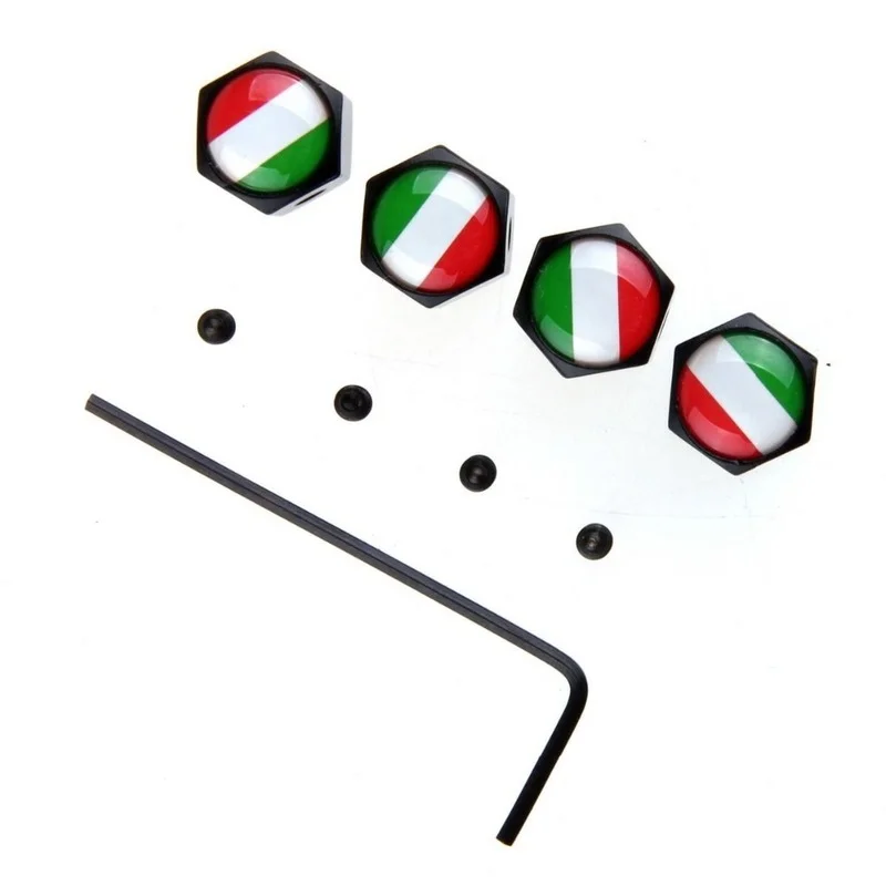 Универсальная крышка автомобильной шины POSSBAY с итальянским флагом герметичная