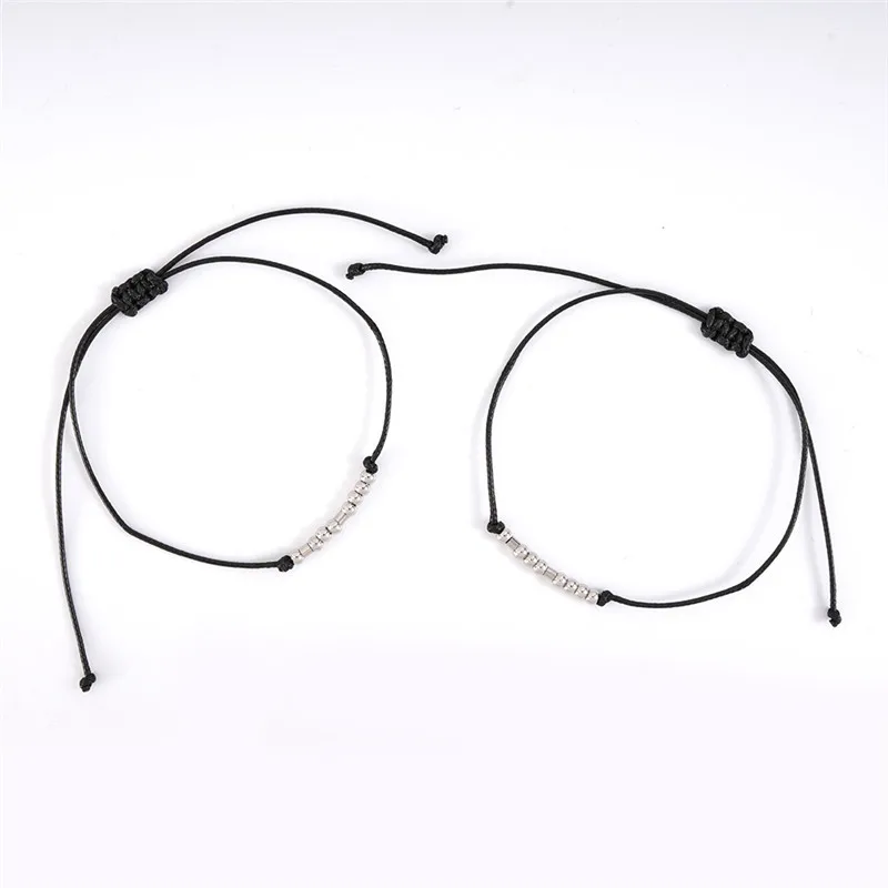 Взрывной браслет с паролем из нержавеющей стали бусины ручной работы плетеный