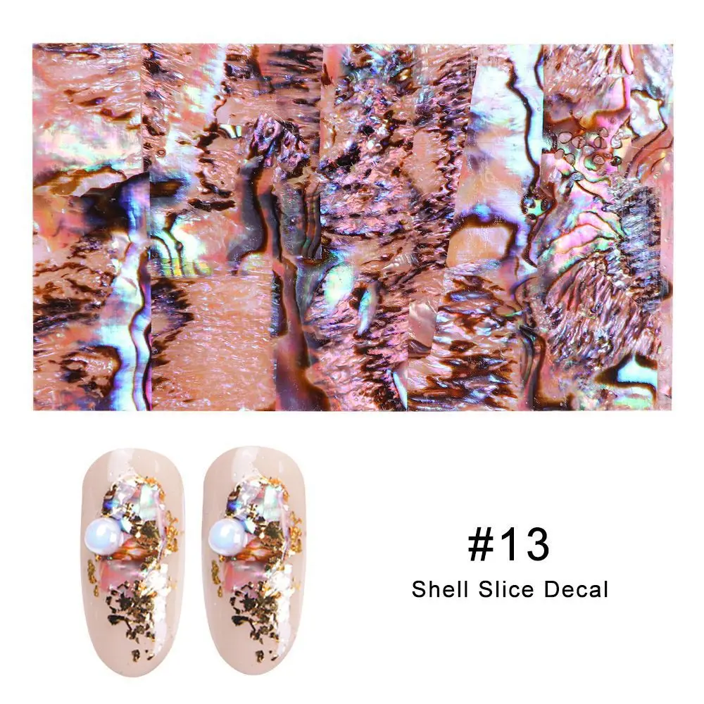 

Nail Art Adhesive Sticker Colorful Shell Applique Symphony 3d Patch Nail Products Accessories Diy Slider For Manicuring Nail Art
