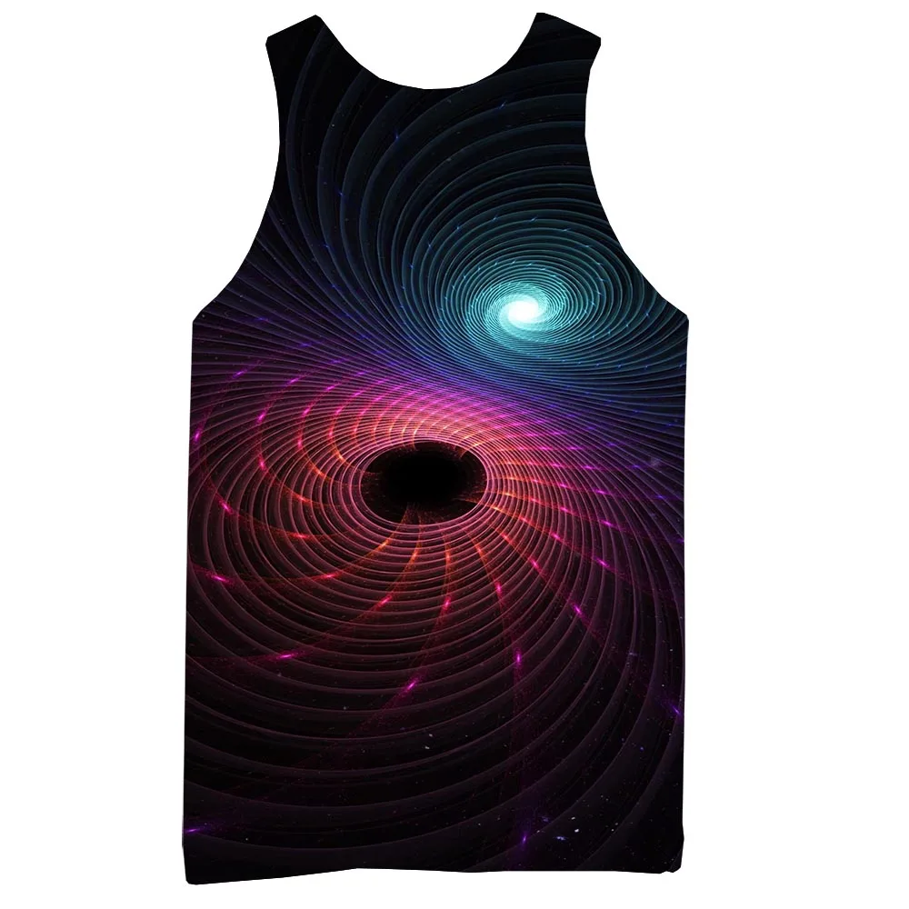 Galaxy майка для мужчин 3D из набивной ткани с рисунком в виде космоса Топ принтовые тройники|Майки| |