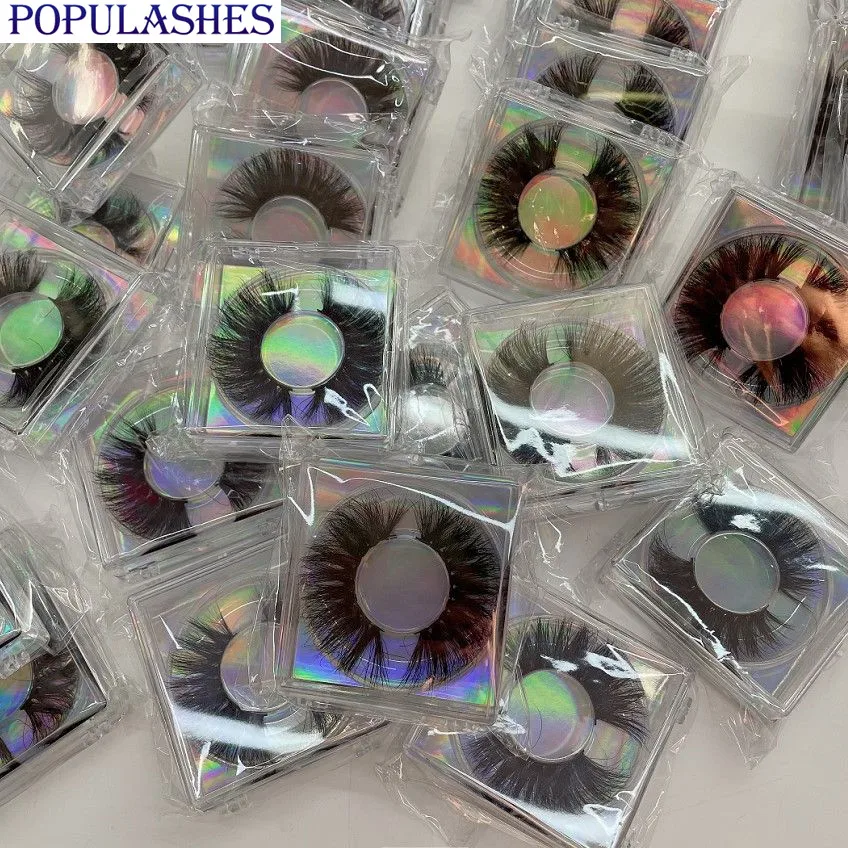 

Ресницы из натуральной норки 30 мм, пушистые ресницы, оптовая продажа, драматические длинные волнистые накладные ресницы, 3d накладные ресниц...