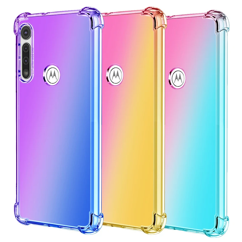 Чехол из ТПУ градиентного цвета для телефона Motorola Moto G8 Power Lite E6 Play Plus E7 E6S E 2020 G Fast One
